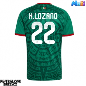 Mexiko Hirving Lozano #22 Domácí Dres MS 2026 Krátký Rukáv